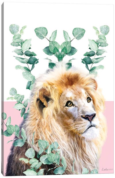 So Safari Lion Canvas Art Print - Lola Design
