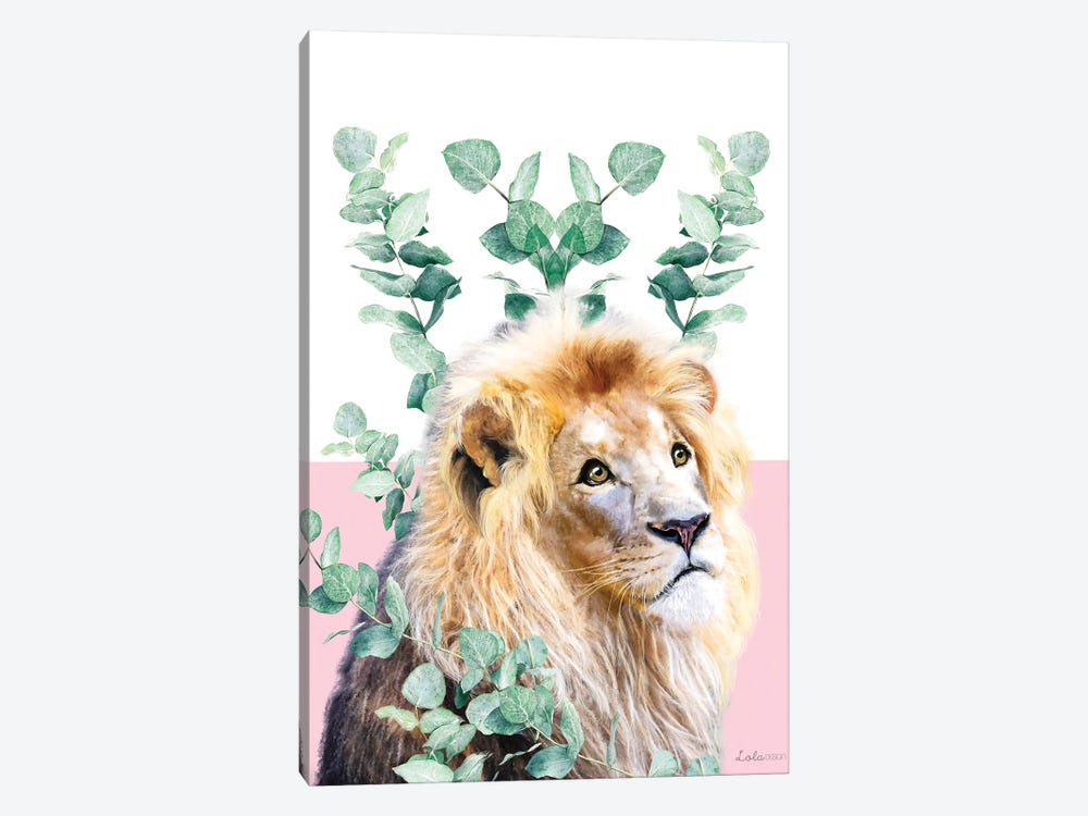 So Safari Lion by Lola Design 1-piece Canvas Art