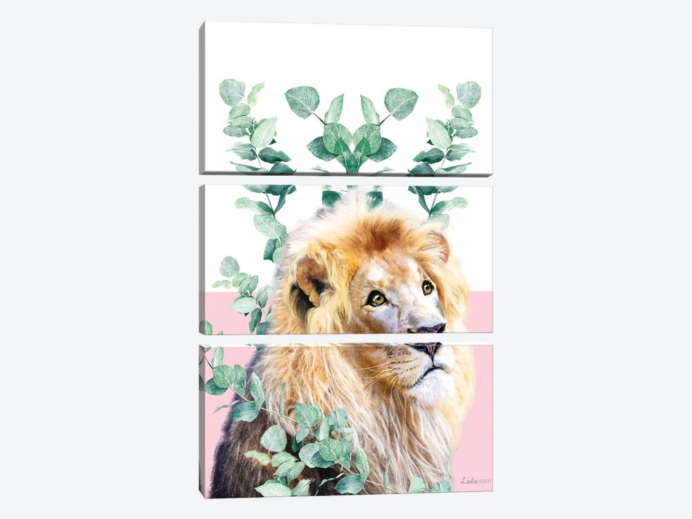 So Safari Lion by Lola Design 3-piece Canvas Wall Art