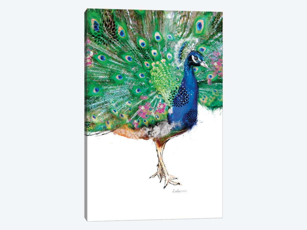Wildside Peacock by Lola Design 1-piece Canvas Print