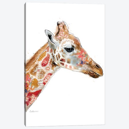 Wildside Giraffe Canvas Print #LLG71} by Lola Design Canvas Art