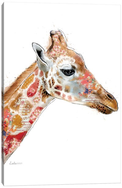 Wildside Giraffe Canvas Art Print - Lola Design