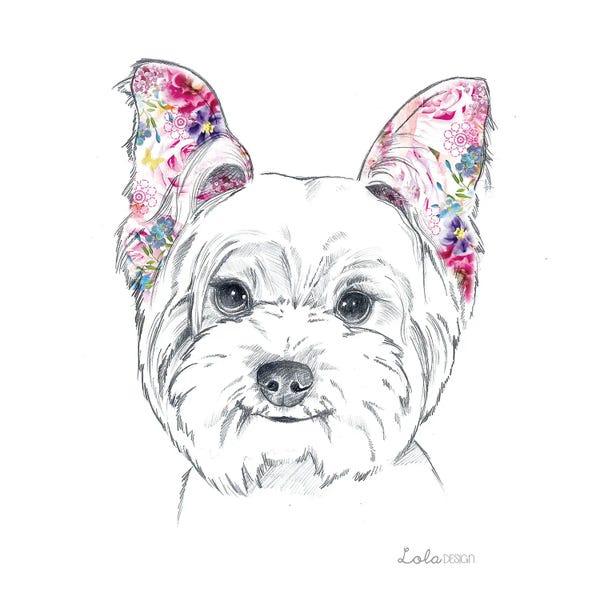 West Highland White Terriers: Westie Pet Portrait by Lola Design