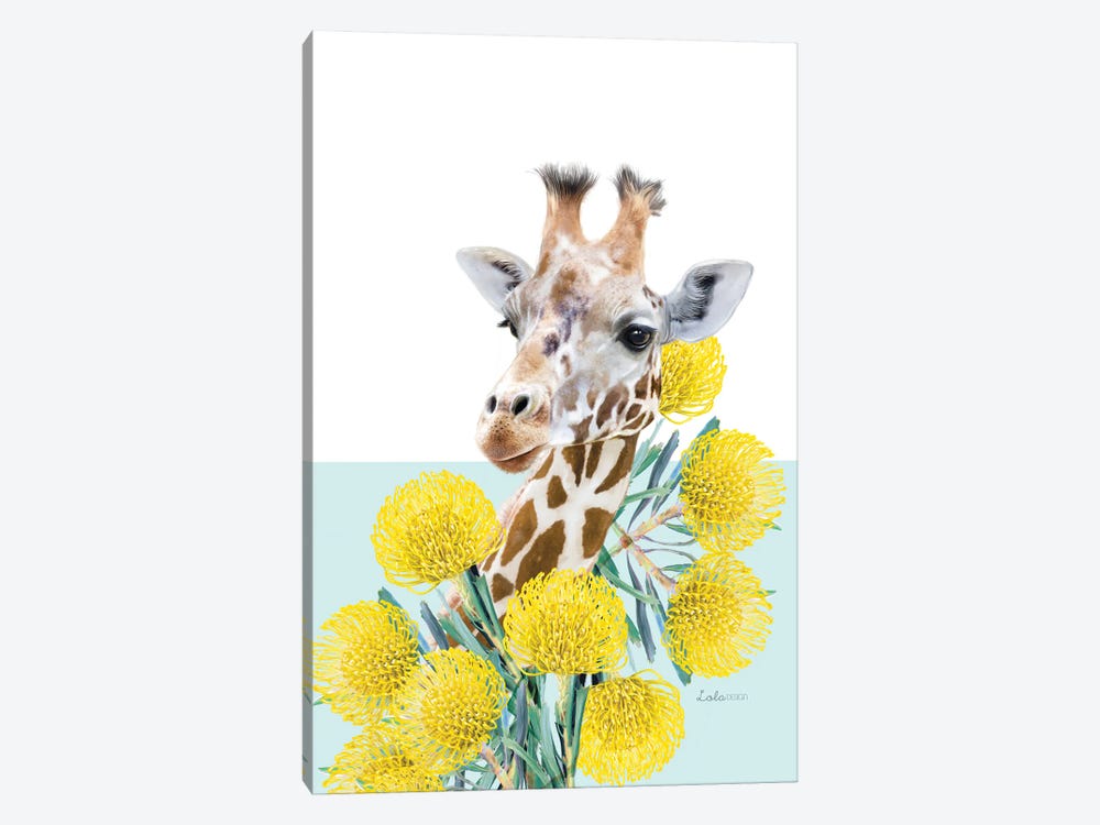So Safari Giraffe by Lola Design 1-piece Canvas Art Print