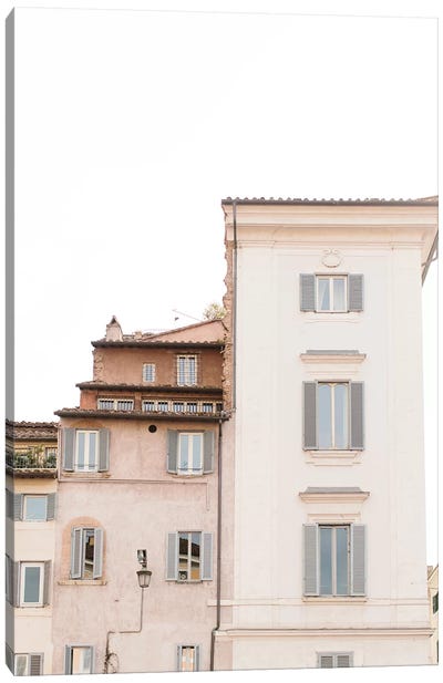 Rooftops, Rome, Italy Canvas Art Print - lovelylittlehomeco