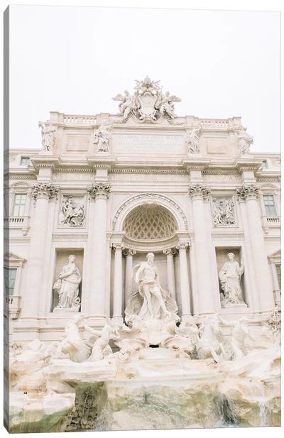 Trevi Fountain Close-Up, Rome, Italy Canvas Art Print - Famous Monuments & Sculptures
