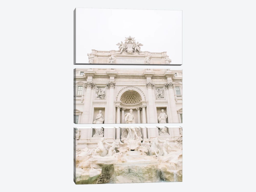 Trevi Fountain Close-Up, Rome, Italy by lovelylittlehomeco 3-piece Canvas Print