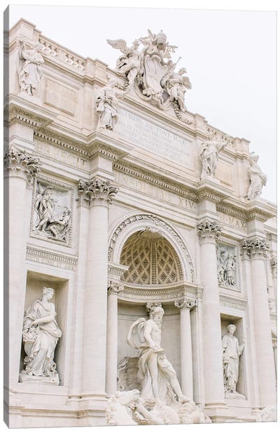 Trevi Fountain II, Rome, Italy Canvas Art Print - Famous Monuments & Sculptures