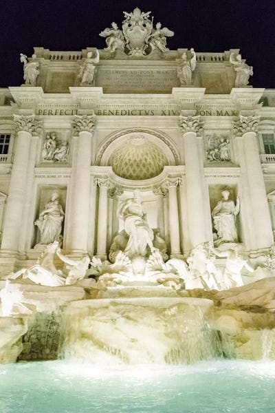 Fountains: Trevi Fountain Night, Rome, Italy by lovelylittlehomeco