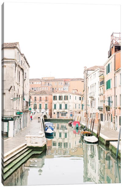 Venice Canal III, Venice, Italy Canvas Art Print - lovelylittlehomeco