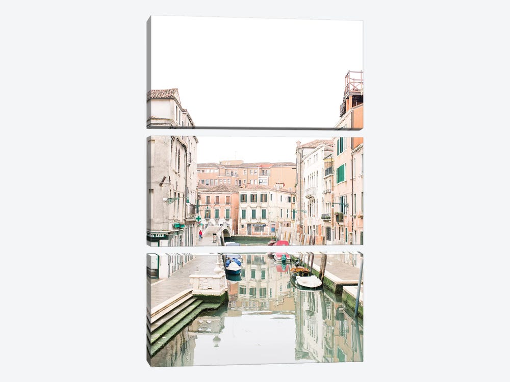 Venice Canal III, Venice, Italy by lovelylittlehomeco 3-piece Canvas Wall Art
