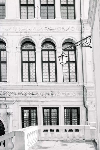 Venice, Italy In Black & White by lovelylittlehomeco canvas print