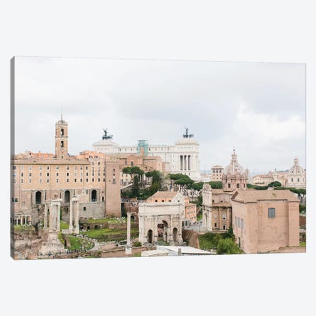 View From Roman Forum, Rome, Italy Canvas Print #LLH121} by lovelylittlehomeco Canvas Art Print