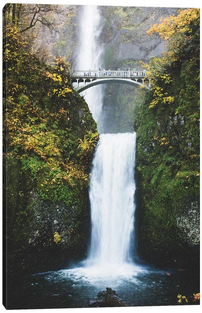 Waterfall II, Portland, Oregon Canvas Art Print - lovelylittlehomeco