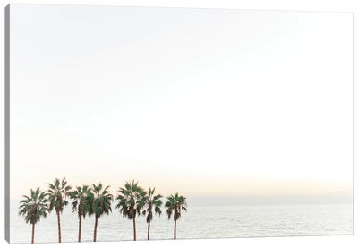 Palm Trees California Beach Print Canvas Art Print - Places