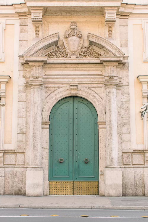 Blue And Gold Door, Rome, Italy