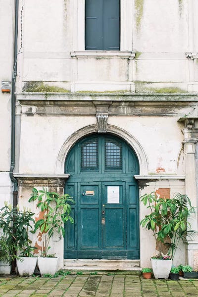 Blue Door, Venice, Italy by lovelylittlehomeco framed wall art