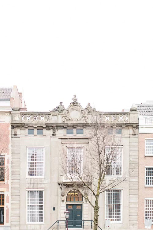 Blush Canal Homes I, Amsterdam by lovelylittlehomeco wall art