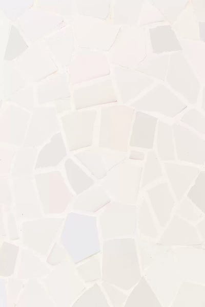 Blush Mosiac Detail, Barcelona, Spain by lovelylittlehomeco framed canvas print