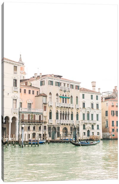 Buildings Along Canal I, Venice, Italy Canvas Art Print - lovelylittlehomeco