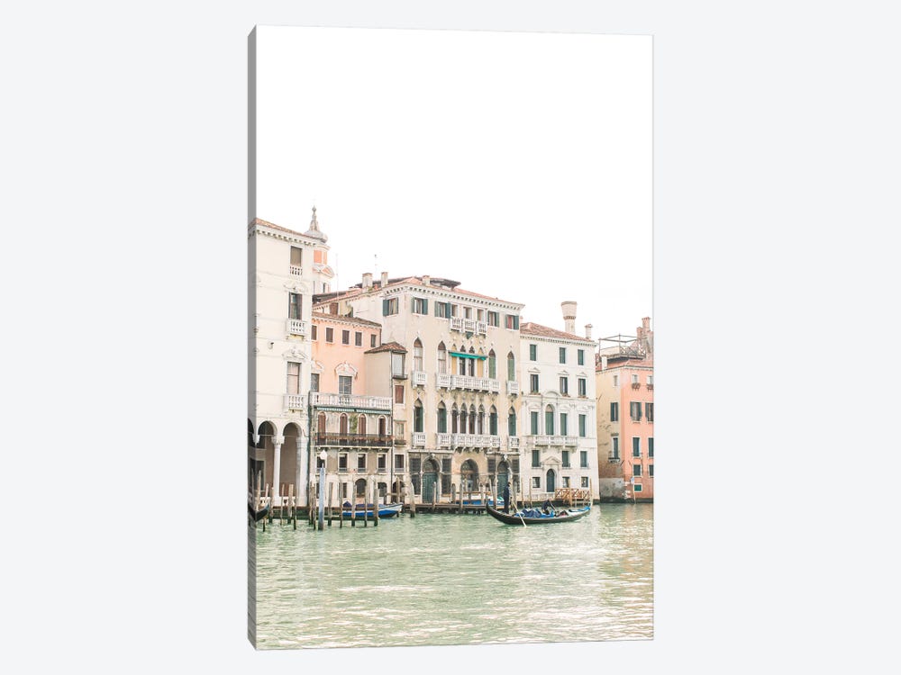 Buildings Along Canal I, Venice, Italy by lovelylittlehomeco 1-piece Canvas Art Print