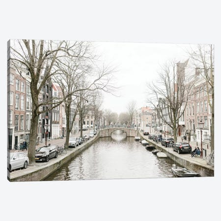 Amsterdam Canal Canvas Print #LLH2} by lovelylittlehomeco Canvas Art Print