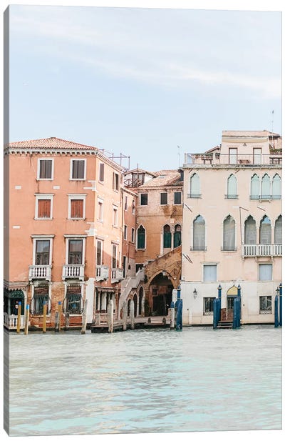 Buildings Along Canal II, Venice, Italy Canvas Art Print - lovelylittlehomeco
