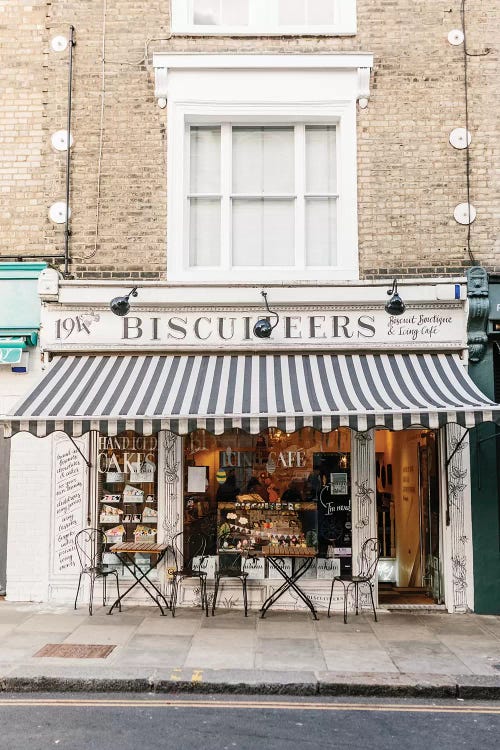 Café, London, England by lovelylittlehomeco wall art