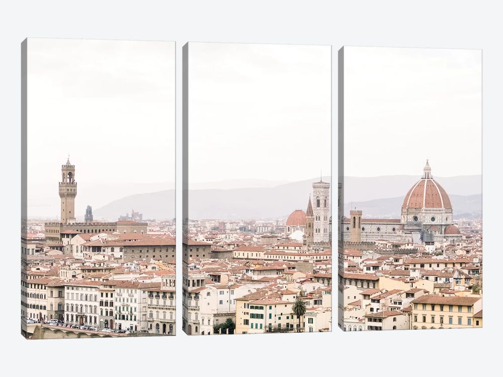 Cityscape III, Florence, Italy by lovelylittlehomeco 3-piece Canvas Artwork
