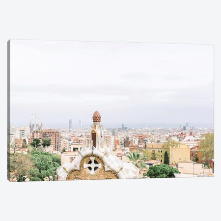 Cityscape, Barcelona, Spain Canvas Print #LLH41} by lovelylittlehomeco Canvas Artwork