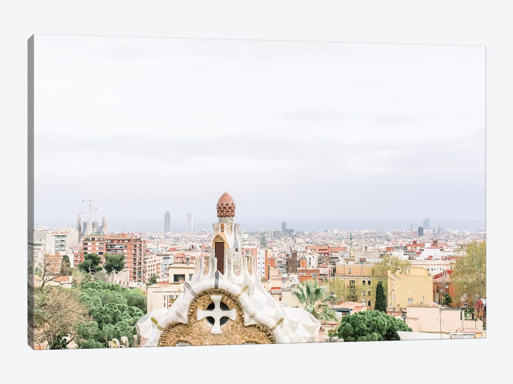 Cityscape, Barcelona, Spain by lovelylittlehomeco 1-piece Canvas Print