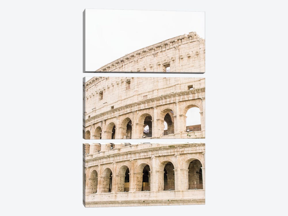 Colosseum II, Rome, Italy by lovelylittlehomeco 3-piece Canvas Art Print