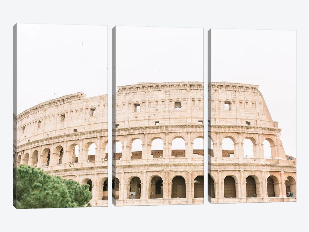 Colosseum III, Rome, Italy by lovelylittlehomeco 3-piece Canvas Artwork
