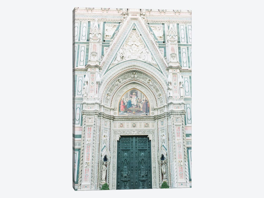 Duomo Cathedral Details, Florence, Italy by lovelylittlehomeco 1-piece Canvas Art Print