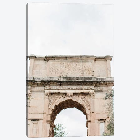 Arch, Rome, Italy Canvas Print #LLH5} by lovelylittlehomeco Canvas Wall Art