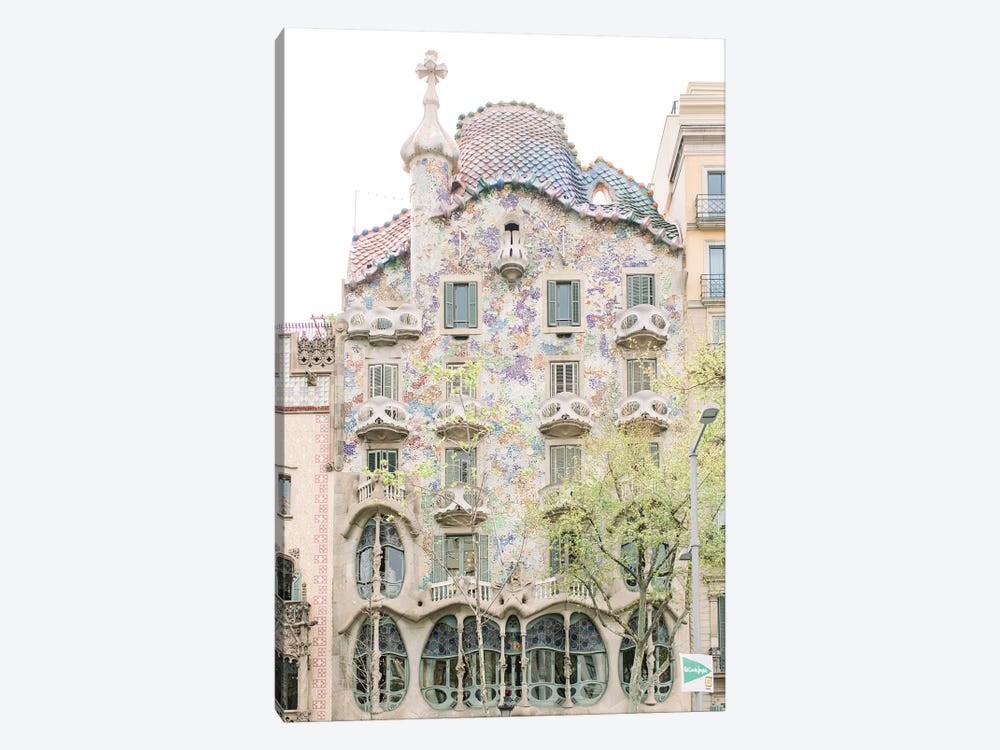 Gaudi Works, Casa Batlló, Barcelona, Spain by lovelylittlehomeco 1-piece Canvas Artwork