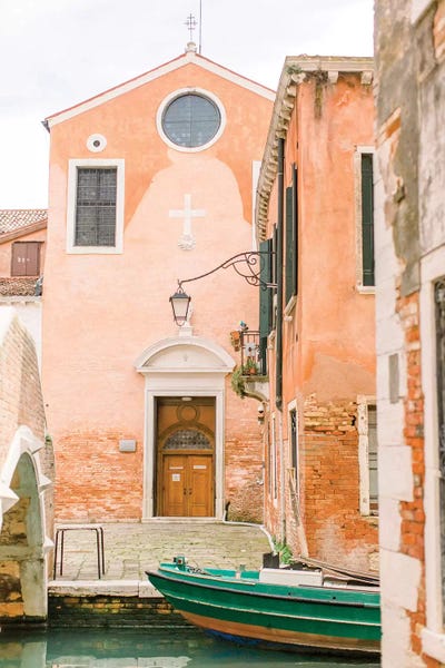 Canoes: Green Boat, Venice, Italy by lovelylittlehomeco