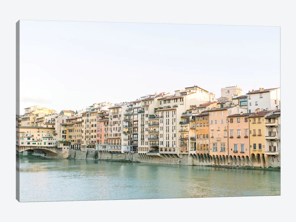 Arno Riverfront, Florence, Italy by lovelylittlehomeco 1-piece Canvas Wall Art