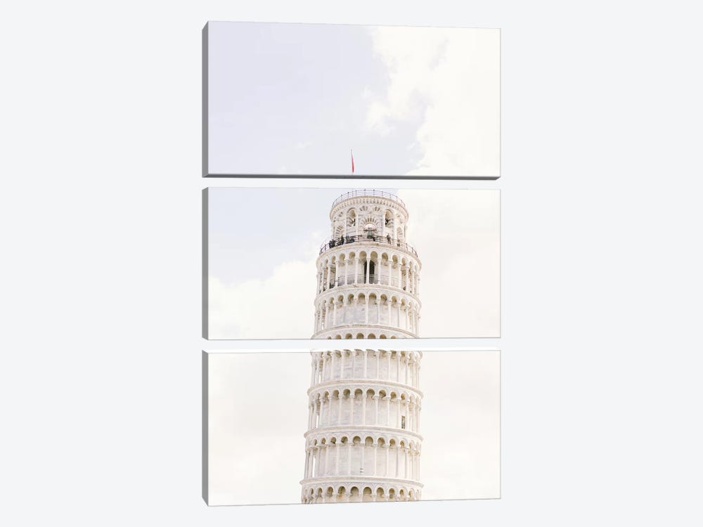 Leaning Tower Of Pisa I, Pisa, Italy by lovelylittlehomeco 3-piece Canvas Art Print