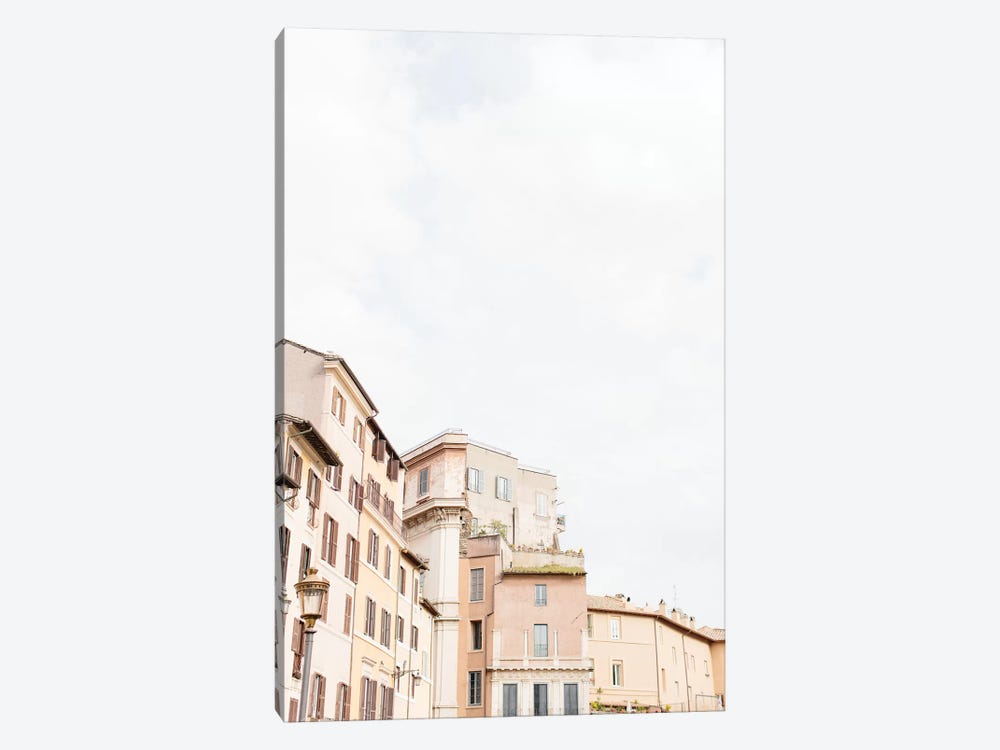 Minimal Rooftop II, Rome, Italy by lovelylittlehomeco 1-piece Canvas Art
