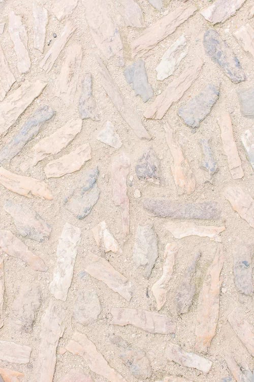 Beige Cobblestones, Barcelona, Spain by lovelylittlehomeco wall art