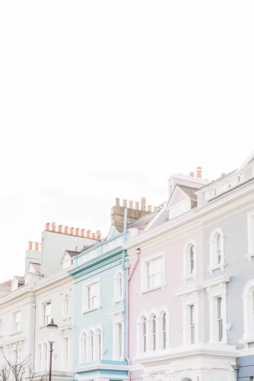 Notting Hill Rooftops, London, England by lovelylittlehomeco wall art