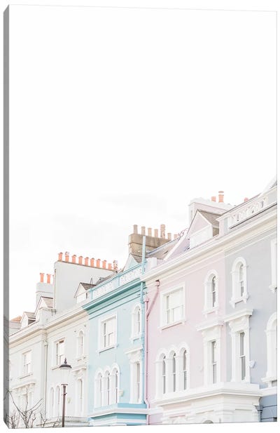 Notting Hill Rooftops, London, England Canvas Art Print - Out & About