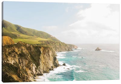 Big Sur I, California Canvas Art Print - Cottagecore Goes Coastal