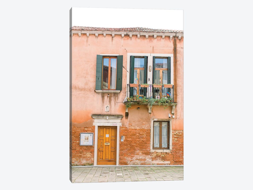 Pastal Building, Venice, Italy by lovelylittlehomeco 1-piece Canvas Art Print