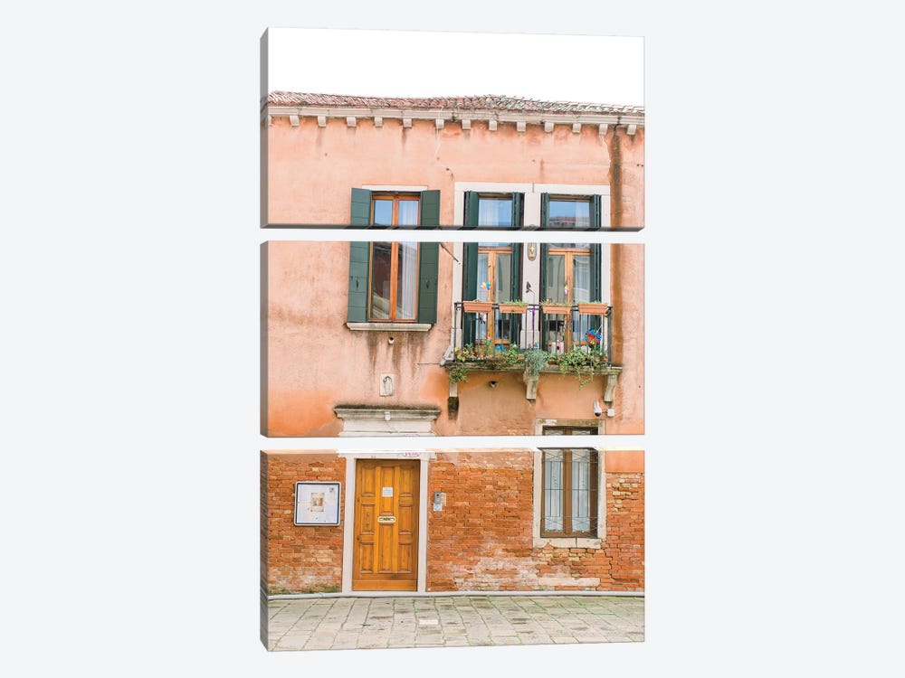 Pastal Building, Venice, Italy by lovelylittlehomeco 3-piece Canvas Print