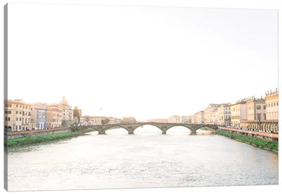 Ponte Alla Grazie, Florence, Italy Canvas Art Print - lovelylittlehomeco