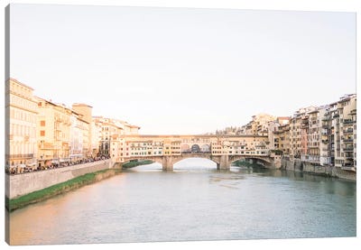 Ponte Vecchio, Florence, Italy Canvas Art Print - lovelylittlehomeco