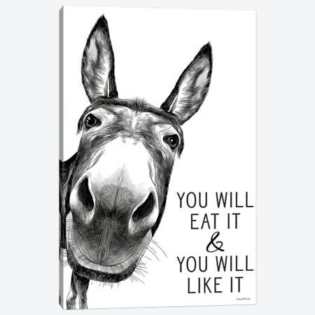 You Will Eat It Canvas Print #LLI106} by lettered & lined Canvas Print