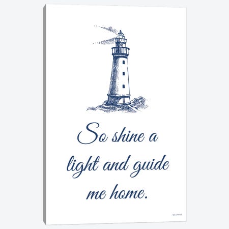 Guide Me Home Canvas Print #LLI109} by lettered & lined Canvas Art